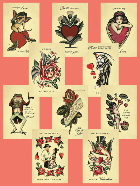 Valentines Card Set #2 (10 card set)