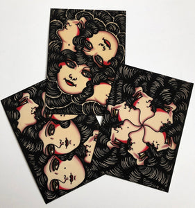 Set of 3 ladies 5x7