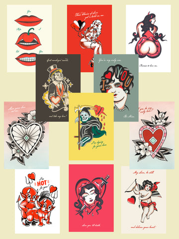 Valentines card set #3 (11 card set)